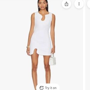 Amanda Uprichard White Cutout Dress